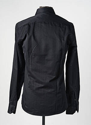 Chemise manches longues coupe cintrée noir YVES ENZO homme