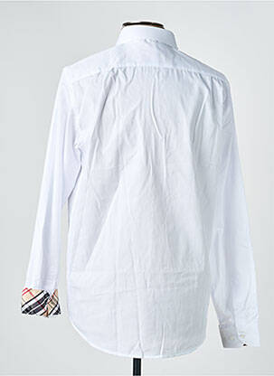 Chemise manches longues coupe droite blanc YVES ENZO homme
