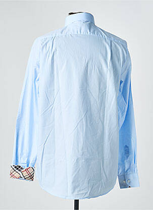 Chemise manches longues coupe droite bleu YVES ENZO homme