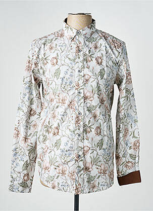 Chemise manches longues imprimé fantaisie vert YVES ENZO homme