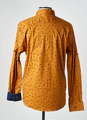 Chemise manches longues imprimé fantaisie orange BARON 1983 homme