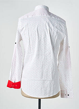 Chemise manches longues imprimé fantaisie blanc BARON 1983 homme