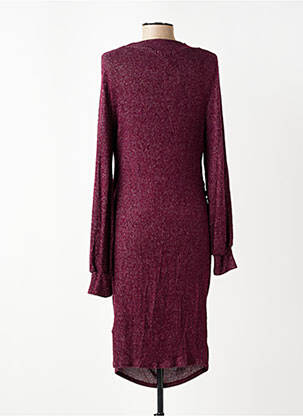Robe maternité coupe drapée violet QUERENCIA femme