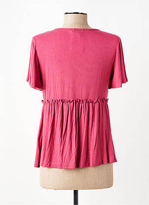 Chemisier maternité manches courtes rose QUERENCIA femme