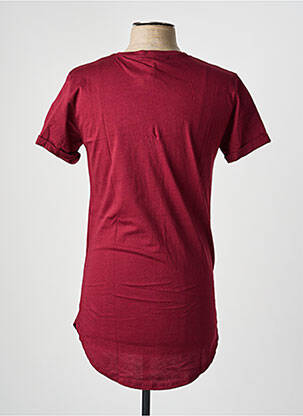 T-shirt coupe droite manches courtes rouge MADE IN ITALY homme