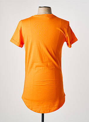 T-shirt coupe droite manches courtes orange MADE IN ITALY homme