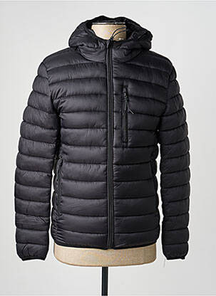Doudoune manches longues sans capuche noir KYMAXX homme