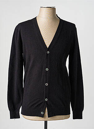 Gilet manches longues coupe cintrée noir YVES ENZO femme