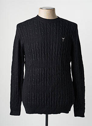 Pull col rond manches longues noir LE VESTIAIRE homme