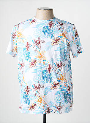 T-shirt coupe droite manches courtes bleu RMS26 homme