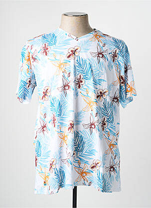 T-shirt coupe droite manches courtes bleu RMS26 homme