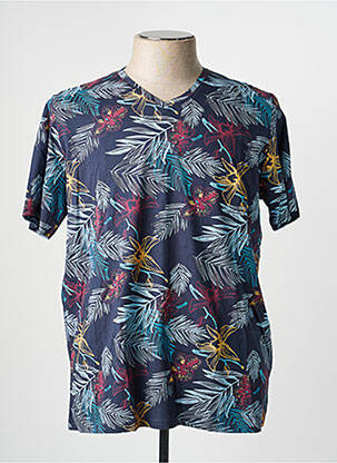 T-shirt coupe droite manches courtes bleu RMS26 homme