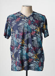 T-shirt coupe droite manches courtes bleu RMS26 homme