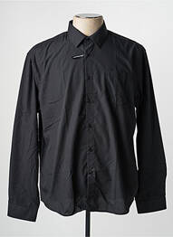 Chemise manches longues coupe droite noir YVES ENZO homme