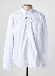 Chemise manches longues coupe droite blanc YVES ENZO homme