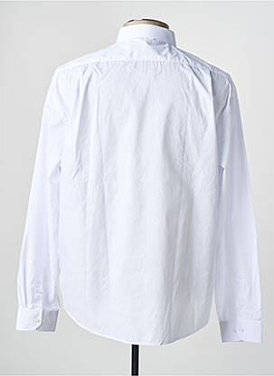 Chemise manches longues coupe droite blanc YVES ENZO homme
