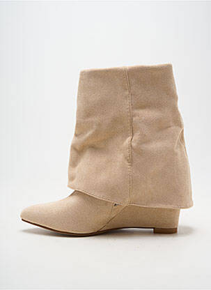 Bottines/boots bout pointu talon de 7 à 9cm beige MARQUIIZ femme