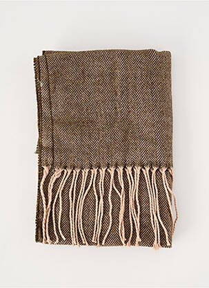 Echarpe imprimé géométrique marron COVERI WORLD homme