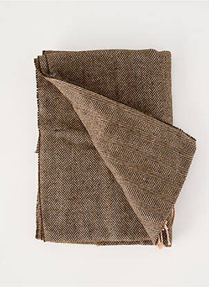 Echarpe imprimé géométrique marron COVERI WORLD homme