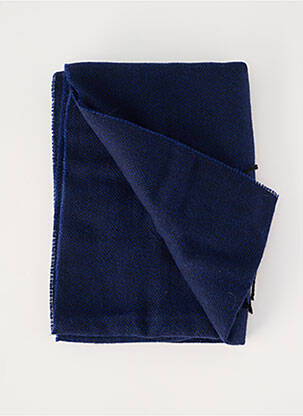 Echarpe tissage peau de pêche bleu COVERI WORLD homme