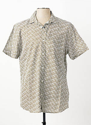 Chemise manches courtes poches vert PIONEER homme