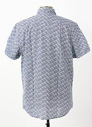 Chemise manches courtes poches bleu PIONEER homme