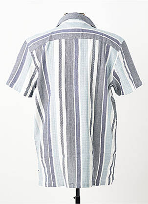 Chemise manches courtes coupe droite bleu PIONEER homme