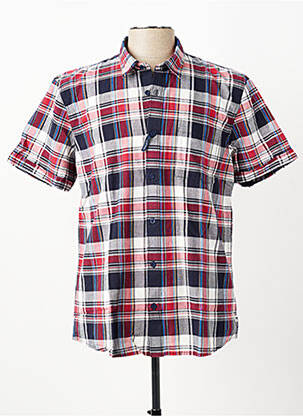 Chemise manches courtes poches bleu PIONEER homme