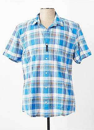 Chemise manches courtes poches bleu clair PIONEER homme