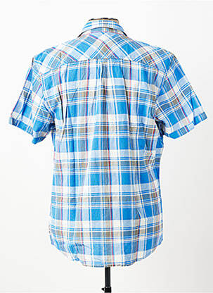Chemise manches courtes poches bleu clair PIONEER homme