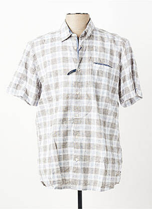 Chemise manches courtes poches vert PIONEER homme