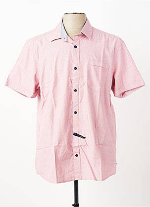 Chemise manches courtes poches rouge PIONEER homme