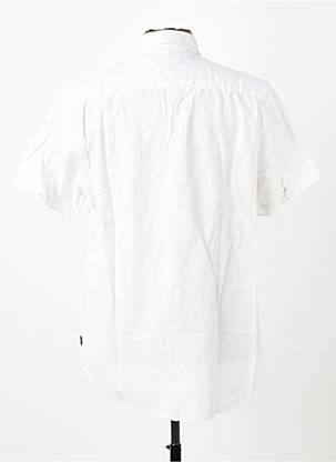 Chemise manches courtes coupe droite blanc PIONEER homme