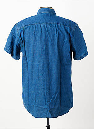 Chemise manches courtes coupe droite bleu PIONEER homme
