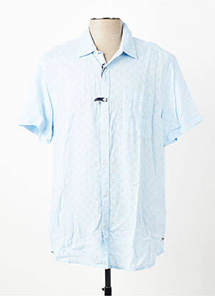 Chemise manches courtes coupe droite bleu PIONEER homme