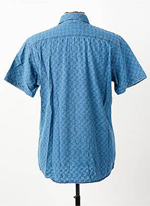 Chemise manches courtes coupe droite bleu fonce PIONEER homme