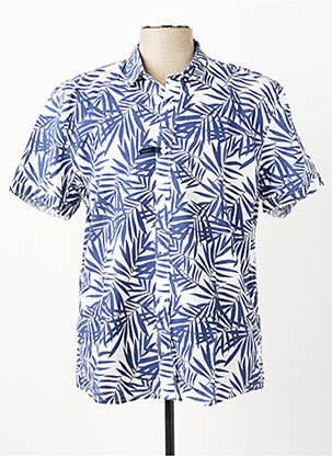 Chemise manches courtes imprimé tie and dye bleu PIONEER homme