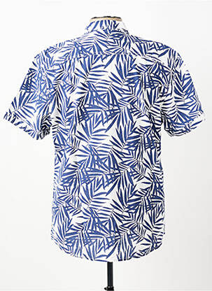 Chemise manches courtes imprimé tie and dye bleu PIONEER homme