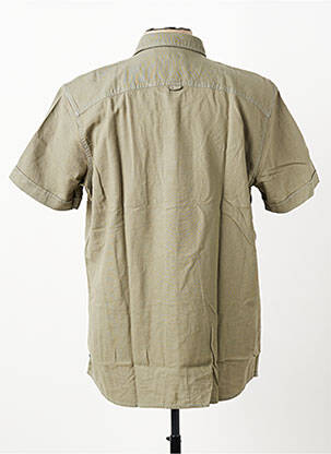 Chemise manches courtes coupe droite vert PIONEER homme