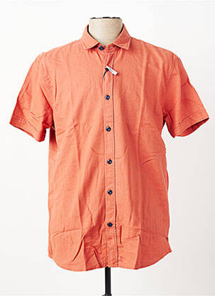 Chemise manches courtes coupe droite orange PIONEER homme