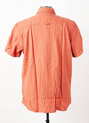 Chemise manches courtes coupe droite orange PIONEER homme