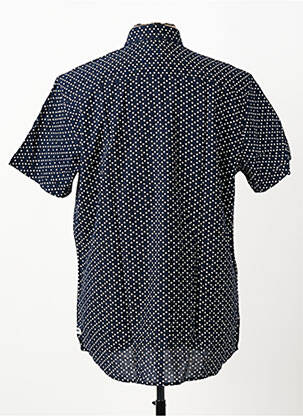 Chemise manches courtes poches bleu PIONEER homme