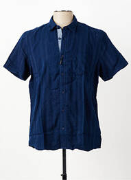 Chemise manches courtes poches bleu PIONEER homme