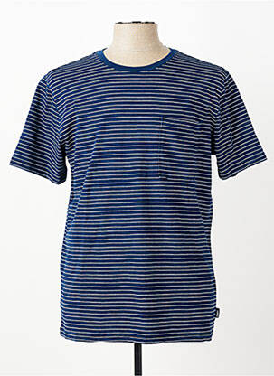 T-shirt coupe cintrée manches courtes bleu PIONEER homme