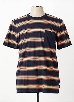 T-shirt stretch manches courtes noir PIONEER homme