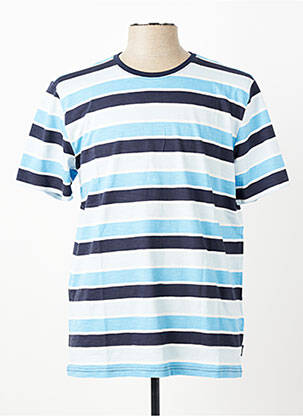 T-shirt coupe cintrée manches courtes bleu PIONEER homme
