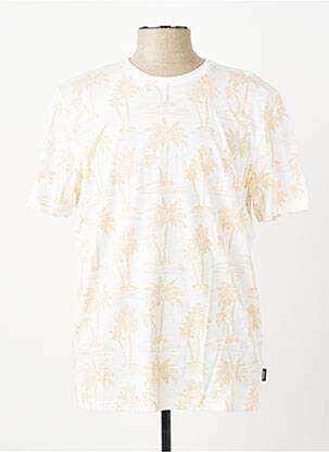 T-shirt coupe cintrée manches courtes beige PIONEER homme
