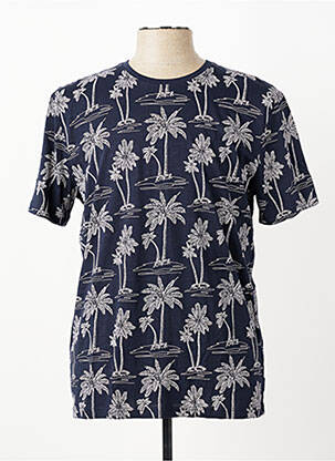 T-shirt coupe cintrée manches courtes bleu PIONEER homme