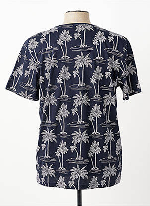 T-shirt coupe cintrée manches courtes bleu PIONEER homme