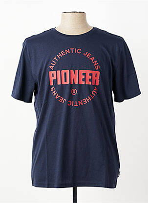 T-shirt coupe cintrée manches courtes bleu PIONEER homme